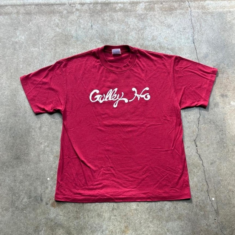 90s Hanes red Galley Ho Newport Oregon T-Shirt Mens Size Large